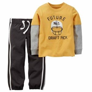 Carter's Yellow and Gray Kids Matching Set